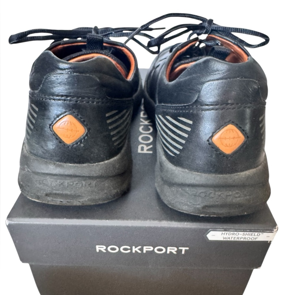 Rockport Black Dress Leather Sneakers Classic CH2893 Size 9.5 - Picture 5 of 13